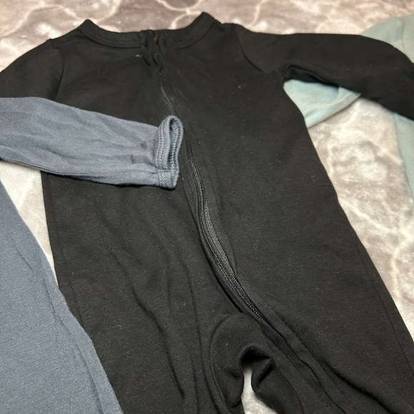 Carter’s 3-Pack Baby Long-Sleeve Zip Footies- Size 0-3M - Picture 7 of 12